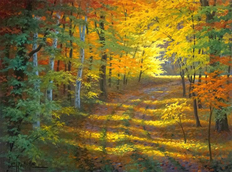jesień w malarstwie 3 - October-in-Ontario-Charles-White.jpg