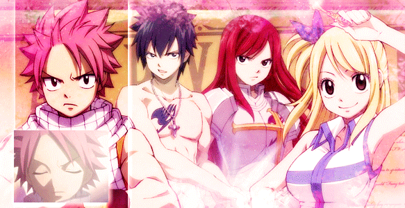 Gify Fairy Tail - natsu__lucy__gray_and_erza_by_seirenn-d3jtja9.gif