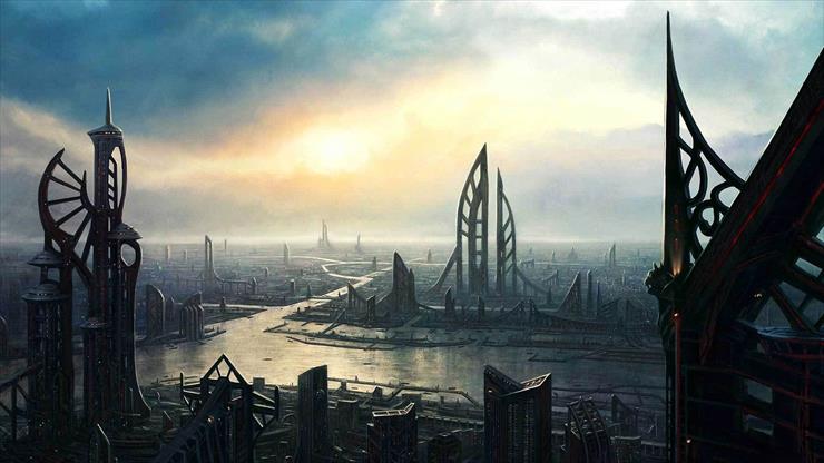 3D, Fantasy and Game Wallpapers - futuristic-city-wallpaper-40.jpg